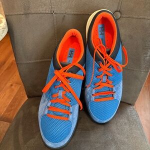Men’s Helly Hanson Boat Water Shoes Sneakers Orange Racer Blue Sz 13 M